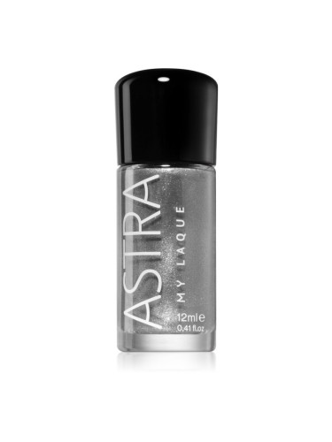 Astra Make-up My Laque 5 Free дълготраен лак за нокти цвят 39 Precious Silver 12 мл.