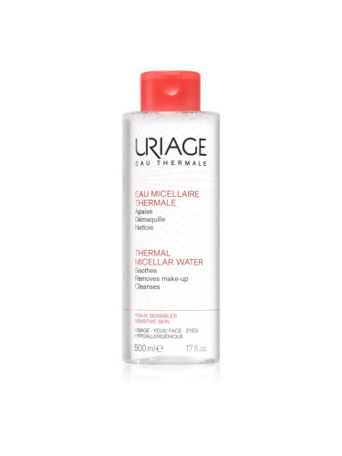 Uriage Hygiène Thermal Micellar Water - Sensitive Skin мицеларна почистваща вода за чувствителна кожа на лицето 500 мл.