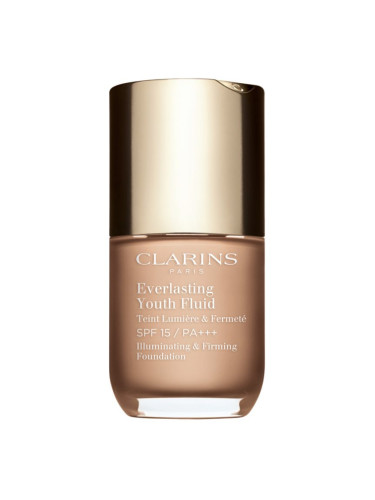 Clarins Everlasting Youth Fluid Foundation озаряващ фон дьо тен SPF 15 цвят 107 Beige 30 мл.