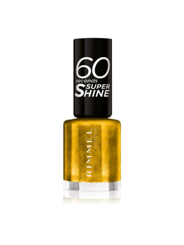 Rimmel 60 Seconds Super Shine лак за нокти цвят 831 Oh My Gold! 8 мл.