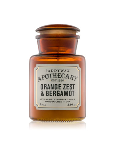 Paddywax Apothecary Orange Zest & Bergamot ароматна свещ 226 гр.