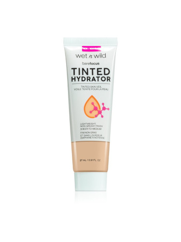 Wet n Wild BareFocus Tinted Hydrator тониращ флуид за уеднаквяване на цвета на кожата цвят Light Medium 27 мл.