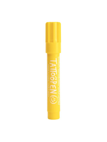 Nailmatic Tattoo Pen писалка за татуировки за лице и тяло Yellow 1 бр.