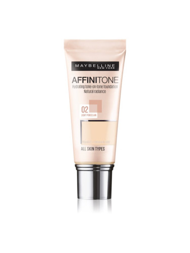 Maybelline Affinitone хидратиращ фон дьо тен цвят 02 Light Porcelain 30 мл.