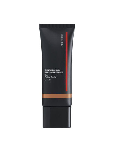 Shiseido Synchro Skin Self-Refreshing Foundation хидратиращ фон дьо тен SPF 20 цвят 415 Tan Kwanzan 30 мл.