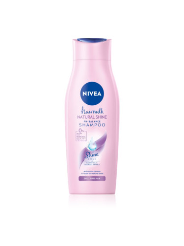 NIVEA Hairmilk Natural Shine грижовен шампоан 400 мл.