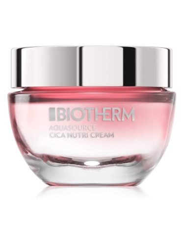 Biotherm Aquasource Cica Nutri Cream подхранващ хидратиращ крем за суха към изключително суха чувствителна кожа 50 мл.