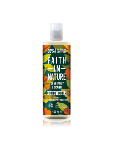 Faith In Nature Grapefruit & Orange природен балсам за нормална към суха коса 400 мл.