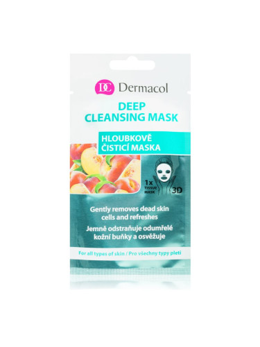 Dermacol Cleansing текстилна 3D дълбоко почистваща маска 15 мл.