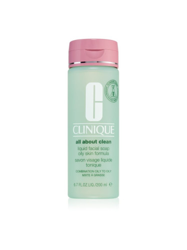Clinique Liquid Facial Soap Oily Skin Formula течен сапун за смесена и мазна кожа 200 мл.