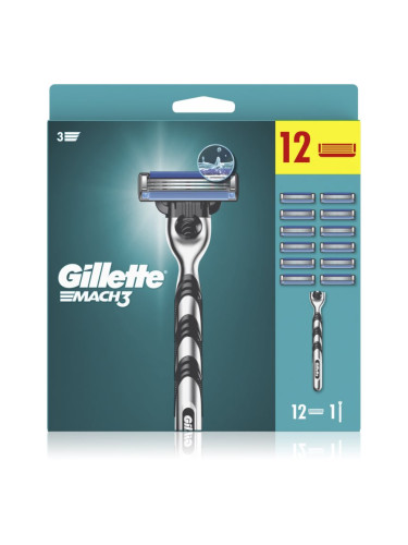 Gillette Mach3 самобръсначка + резервни остриета 12 бр.