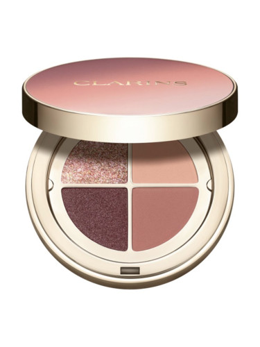 Clarins Ombre 4 Colour Eye Palette палитра сенки за очи за дълготраен ефект цвят 01 - Fairy Tale Nude Gradation 4,2 гр.