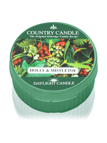Country Candle Holly & Mistletoe чаена свещ 42 гр.