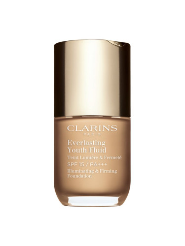 Clarins Everlasting Youth Fluid озаряващ фон дьо тен SPF 15 цвят 106 Vanilla 30 мл.