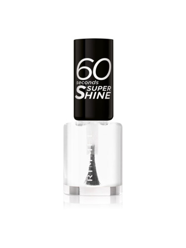 Rimmel 60 Seconds Super Shine лак за нокти цвят 740 Clear 8 мл.