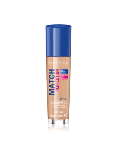 Rimmel Match Perfection течен фон дьо тен SPF 20 цвят 300 Sand 30 мл.