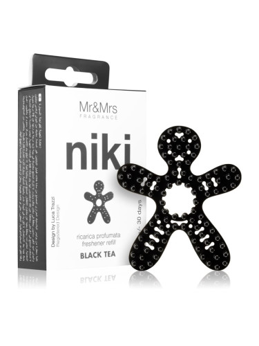 Mr & Mrs Fragrance Niki Black Tea aроматизатор за автомобил пълнител 1 бр.