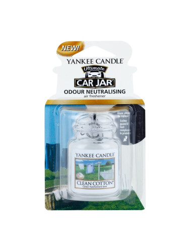 Yankee Candle Clean Cotton aроматизатор за автомобил закачащ се 1 бр.