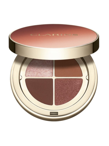 Clarins Ombre 4 Colour Eye Palette палитра сенки за очи за дълготраен ефект цвят 03 - Flame Gradation 4,2 гр.