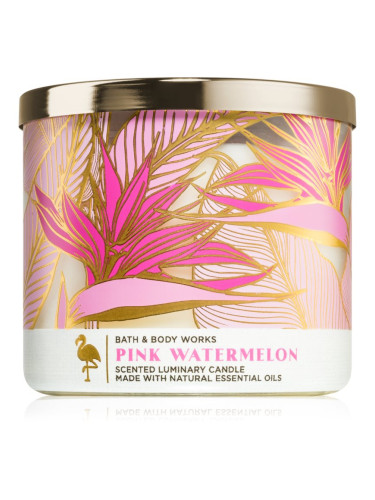 Bath & Body Works Pink Watermelon ароматна свещ 411 гр.