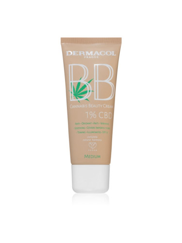 Dermacol Cannabis Beauty Cream ББ крем с конопено масло цвят no.2 Medium 30 мл.