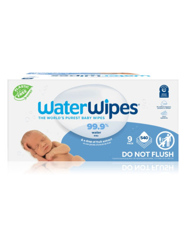 WaterWipes Baby Wipes 9 Pack нежни мокри кърпички за бебета 9x60 бр.