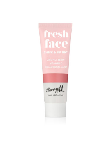 Barry M Fresh Face течен руж и блясък за устни цвят Summer Rose 10 мл.