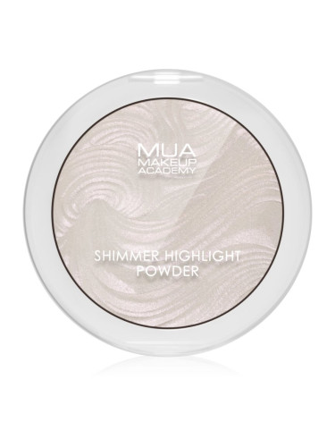 MUA Makeup Academy Shimmer компактна озаряваща пудра цвят Peach Diamond 8 гр.