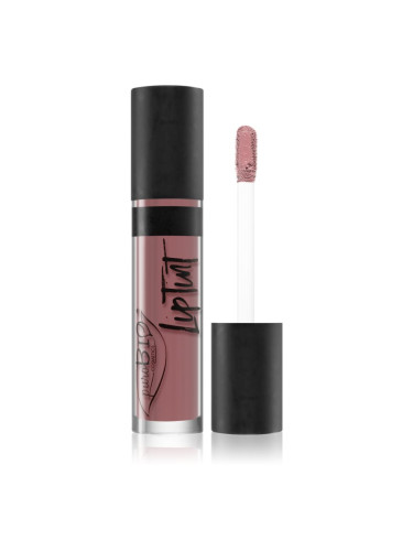 puroBIO Cosmetics Lip Tint течно червило с матиращ завършек цвят 04 Cold Pink 4,8 мл.