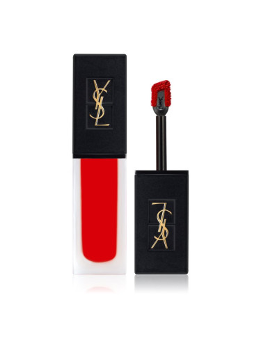 Yves Saint Laurent Tatouage Couture Velvet Cream високо пигментирано кремообразно червило с матиращ ефект цвят 201 Rouge Tatouage 6 мл.