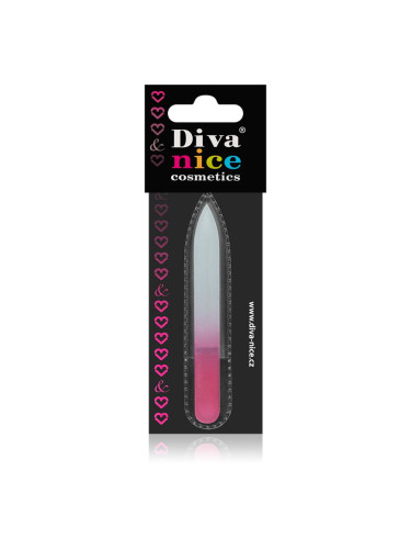 Diva & Nice Cosmetics Accessories стъклена пила за нокти малък Pink