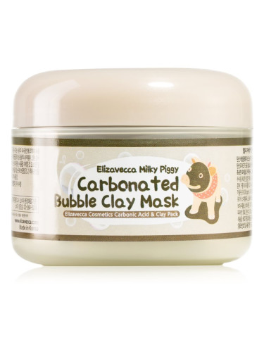 Elizavecca Milky Piggy Carbonated Bubble Clay Mask дълбоко почистваща маска за лице за проблемна кожа, акне 100 гр.