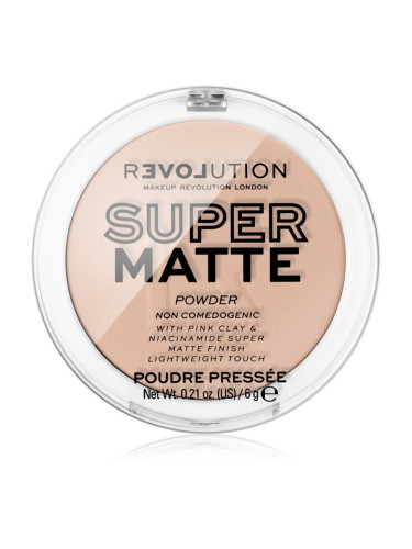 Revolution Relove Super Matte Powder матираща пудра цвят Vanilla 6 гр.