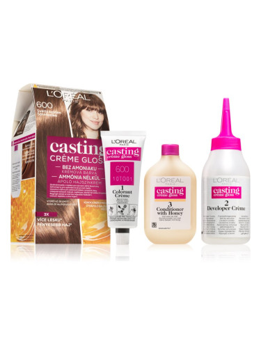 L’Oréal Paris Casting Creme Gloss боя за коса цвят 600 Light Brown 1 бр.