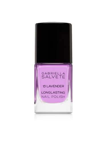 Gabriella Salvete Longlasting Enamel дълготраен лак за нокти със силен гланц цвят 13 Lavender 11 мл.