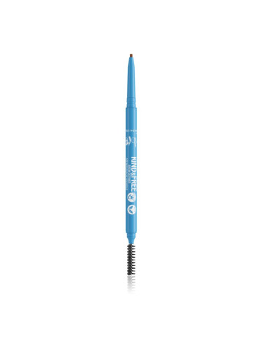 Rimmel Kind & Free молив за вежди с четка цвят 002 Taupe 0,09 гр.