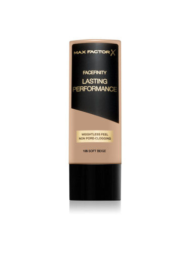 Max Factor Lasting Performance дълготраен течен фон дьо тен цвят 105 Soft Beige 35 мл.