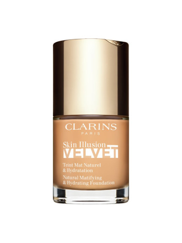 Clarins Skin Illusion Velvet течен фон дьо тен с матов завършек с подхранващ ефект цвят 108W 30 мл.