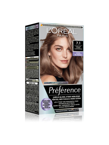 L’Oréal Paris Préférence боя за коса цвят 7.1 Ashy Blond 1 бр.