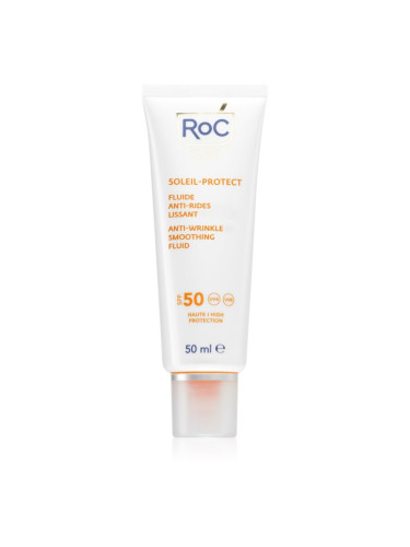 RoC Soleil Protect Anti Wrinkle Smoothing Fluid лек защитен флуид против стареене на кожата SPF 50 50 мл.