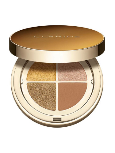 Clarins Ombre 4 Colour Eye Palette палитра сенки за очи за дълготраен ефект цвят 07 Bronze Gradation 4,2 гр.