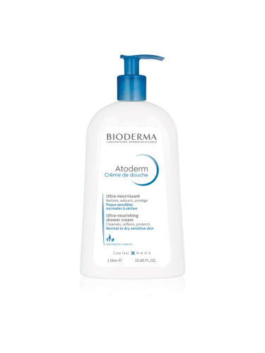 Bioderma Atoderm Shower Cream подхранващ душ крем за нормална към суха чувствителна кожа 1000 мл.