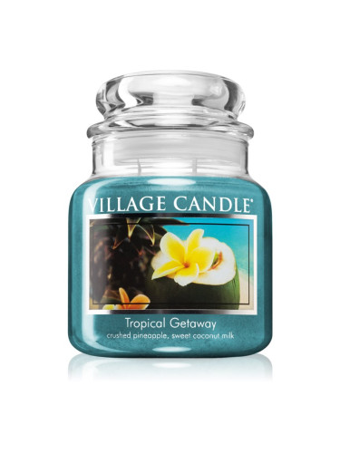 Village Candle Tropical Gateway ароматна свещ  (Glass Lid) 390 гр.