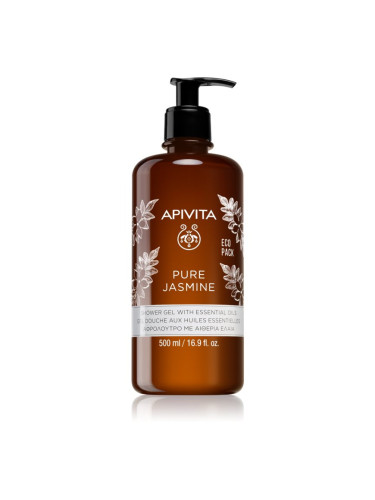 Apivita Pure Jasmine Shower Gel хидратиращ душ гел с есенциални масла 500 мл.