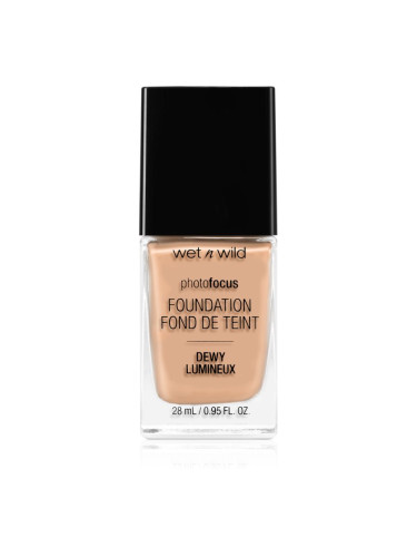 Wet n Wild PhotoFocus лек хидратиращ фон дьо тен за озаряване на лицето цвят Classic Beige 28 мл.