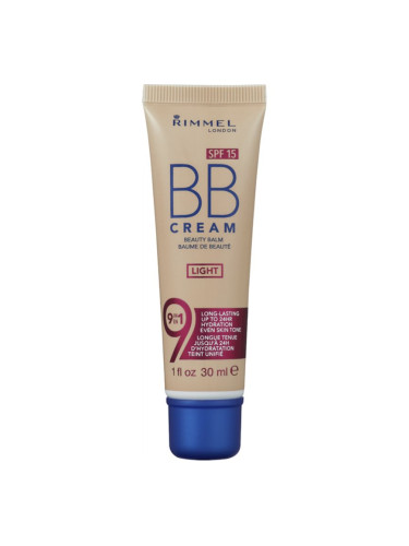 Rimmel BB Cream 9 in 1 ББ крем SPF 15 цвят Light 30 мл.