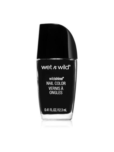Wet n Wild Wild Shine непрозрачен лак за нокти цвят Black Creme 12.3 мл.