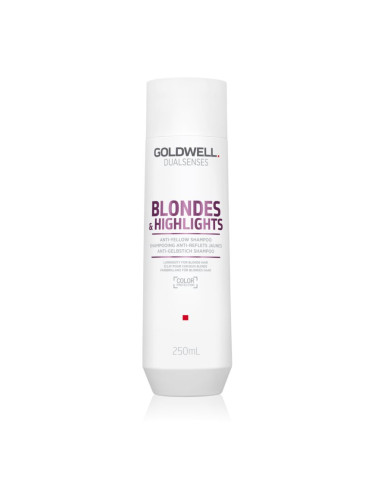 Goldwell Dualsenses Blondes & Highlights шампоан за руса коса неутрализиращ жълтеникавите оттенъци 250 мл.