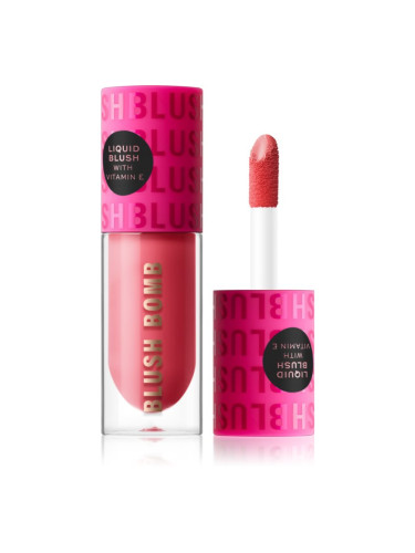 Makeup Revolution Blush Bomb кремообразен руж цвят Savage Coral 4,6 мл.