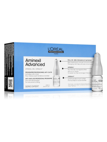 L’Oréal Professionnel Serie Expert Aminexil Advanced ампули за растеж на косата и укрепване от корените 10x6 мл.